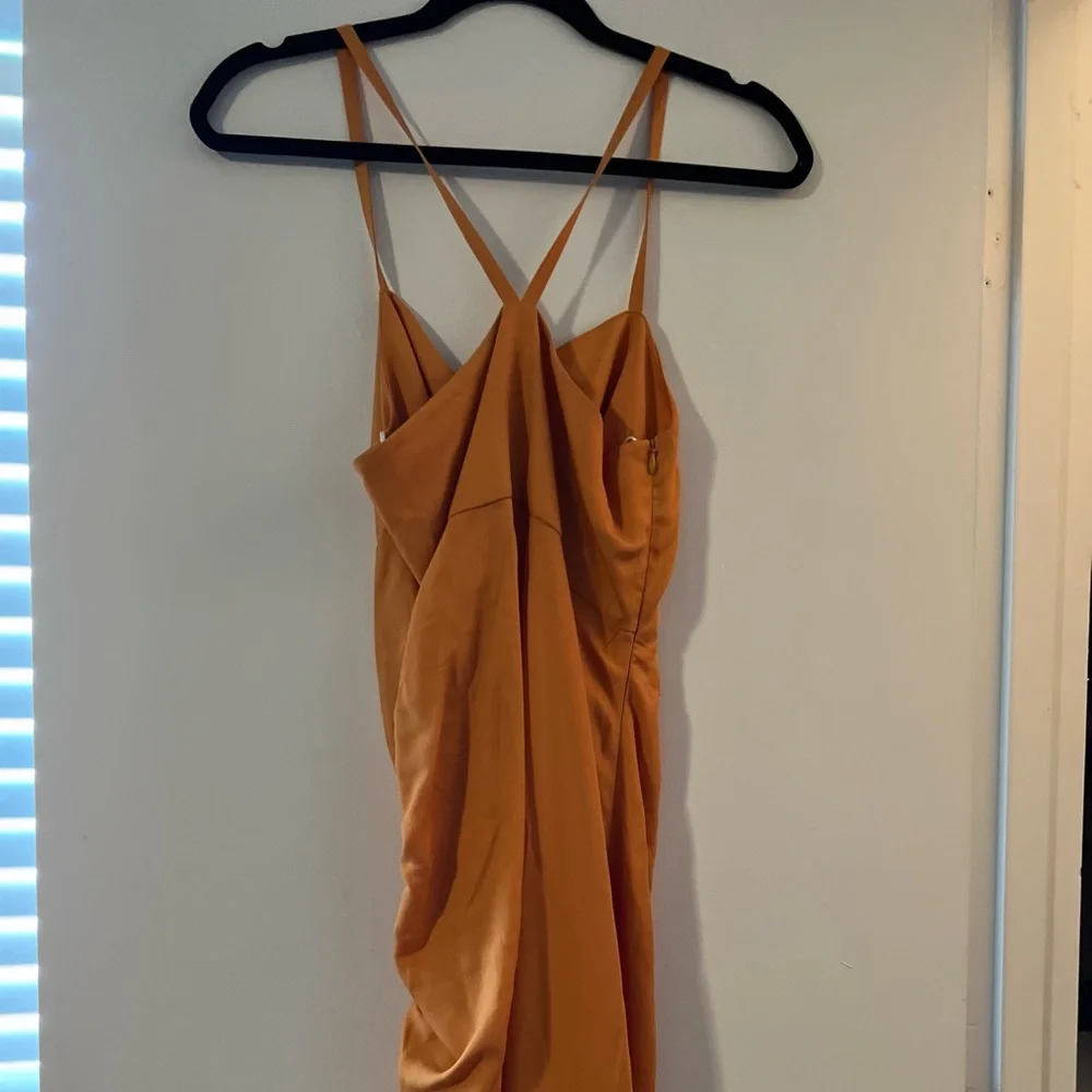 Zara Draped Linen Blend Maxi Slip Dress Blogger Fav - Picture 6 of 6